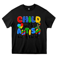 Black child with autism on board Heavy Core Tee - Artiststas