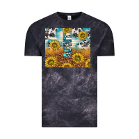 Aunt Sunflower Leopard Glitter Vintage Tee | Teevron