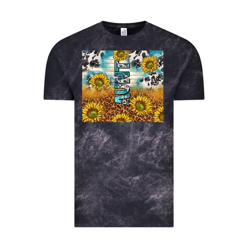 Aunt Sunflower Leopard Glitter Vintage Tee by TumblerDesignByShophia | Teevron