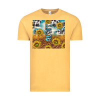 Vintage Mustard aunt sunflower leopard glitter Vintage Tee - TumblerDesignByShophia