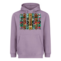Lavender football serape cowhide turquoise glitter  brushstrokes Heavyweight Hoodie - Artiststas