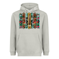 Moon Dust football serape cowhide turquoise glitter  brushstrokes Heavyweight Hoodie - Artiststas