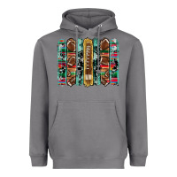 Storm football serape cowhide turquoise glitter  brushstrokes Heavyweight Hoodie - Artiststas