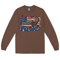 Chestnut Long live freedom 4th of july Long Sleeve Tee - CowGirlArtShop