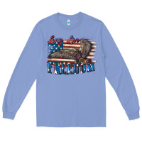 Colony Blue Long live freedom 4th of july Long Sleeve Tee - CowGirlArtShop