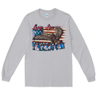 Moon Dust Long live freedom 4th of july Long Sleeve Tee - CowGirlArtShop
