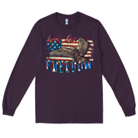Plum Long live freedom 4th of july Long Sleeve Tee - CowGirlArtShop