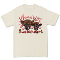 Bone mama's sweetheart highland cow and calf Premium Tee - RanaPortraitStore