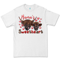 White mama's sweetheart highland cow and calf Premium Tee - RanaPortraitStore
