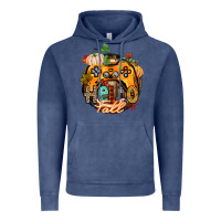 Vintage Denim hello fall gamer Vintage Hoodie - CowGirlArtShop