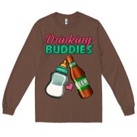 Chestnut Drinking Buddies Long Sleeve Tee - Jasminsmagicworld