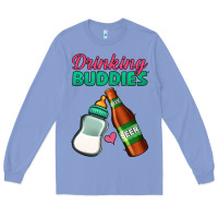 Colony Blue Drinking Buddies Long Sleeve Tee - Jasminsmagicworld