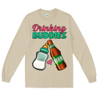 Mushroom Drinking Buddies Long Sleeve Tee - Jasminsmagicworld