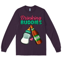 Plum Drinking Buddies Long Sleeve Tee - Jasminsmagicworld
