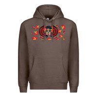 Coffee sugar skull rose libbey glass Premium Hoodie - BundleAndBundleShop