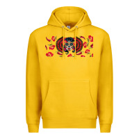 Lemon sugar skull rose libbey glass Premium Hoodie - BundleAndBundleShop