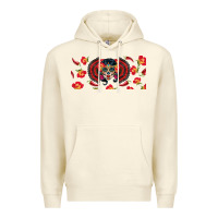 Sandshell sugar skull rose libbey glass Premium Hoodie - BundleAndBundleShop