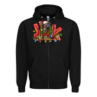 Black joy pig Zipper Hoodie - LillyAllenDesigns