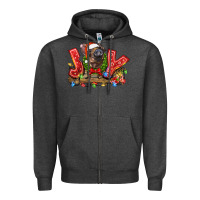 Charcoal Heather joy pig Zipper Hoodie - LillyAllenDesigns