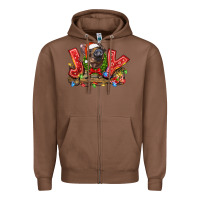 Chestnut joy pig Zipper Hoodie - LillyAllenDesigns