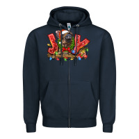 Navy joy pig Zipper Hoodie - LillyAllenDesigns