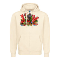 Sandshell joy pig Zipper Hoodie - LillyAllenDesigns