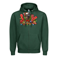 Sports Green joy pig Zipper Hoodie - LillyAllenDesigns