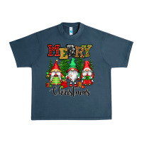 Midnight Navy merry christmas gnomes Urban Heavy Tee - CowGirlArtShop
