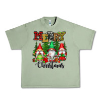 Oil Green merry christmas gnomes Urban Heavy Tee - CowGirlArtShop
