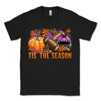 Black Tis' the season Football purple helmet Classic Tee - NancyCooperArtShop
