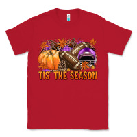 Red Tis' the season Football purple helmet Classic Tee - NancyCooperArtShop