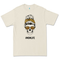 Bone Yellow Glitter, Leopard Pattern Mom Skull Premium Tee - Bettercallsaul