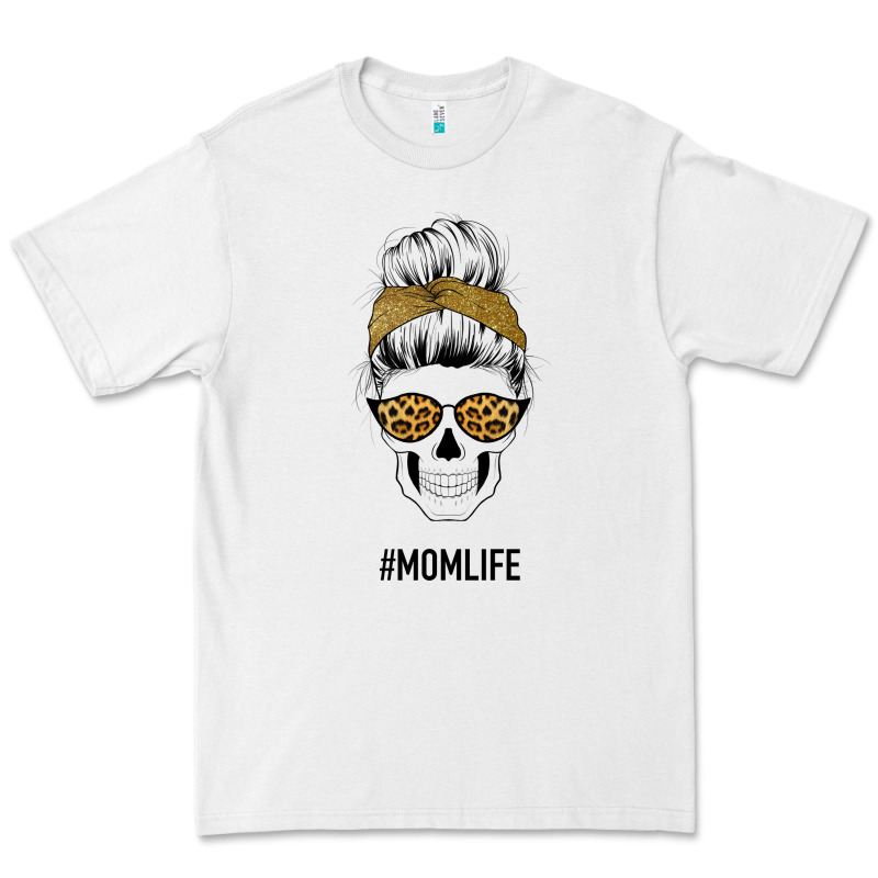 Yellow Glitter, Leopard Pattern Mom Skull Premium Tee by Bettercallsaul | Teevron