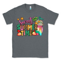 Charcoal Heather sweet summer time iced coffee Classic Tee - Jasminsmagicworld