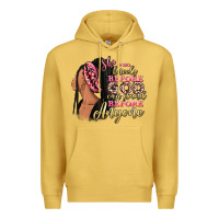 Antique Gold She who kneels before god can stand before anyone Premium Hoodie - RanaPortraitStore