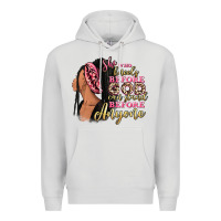 Dove Grey She who kneels before god can stand before anyone Premium Hoodie - RanaPortraitStore