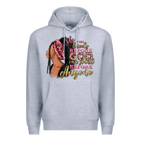 Heather Grey She who kneels before god can stand before anyone Premium Hoodie - RanaPortraitStore