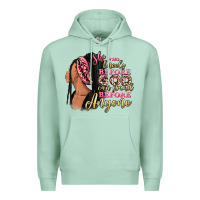 Seafoam She who kneels before god can stand before anyone Premium Hoodie - RanaPortraitStore