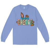 Colony Blue Happy Easter Easter Day Long Sleeve Tee - CowGirlArtShop