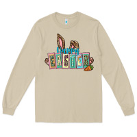Mushroom Happy Easter Easter Day Long Sleeve Tee - CowGirlArtShop