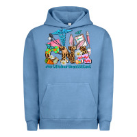 Pigment Pebble Blue easter cna certified nursing assistant Urban Hoodie - AdoDesignShop