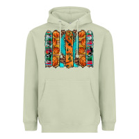 Basketball Serape Cowhide Turquoise Leopard Glitter  Brushstrokes Heavyweight Hoodie | Teevron
