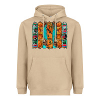 Mushroom basketball serape cowhide turquoise leopard glitter  brushstrokes Heavyweight Hoodie - Artiststas