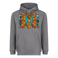 Storm basketball serape cowhide turquoise leopard glitter  brushstrokes Heavyweight Hoodie - Artiststas