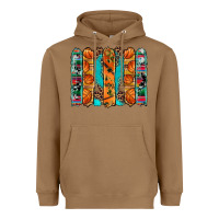 Toasted Coconut basketball serape cowhide turquoise leopard glitter  brushstrokes Heavyweight Hoodie - Artiststas