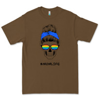 Cacao Blue Glitter Rainbow Mom Skull Premium Tee - Bettercallsaul