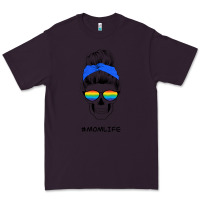 Plum Blue Glitter Rainbow Mom Skull Premium Tee - Bettercallsaul
