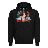 Black merry pigmas Zipper Hoodie - LillyAllenDesigns