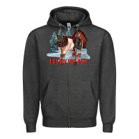 Charcoal Heather merry pigmas Zipper Hoodie - LillyAllenDesigns