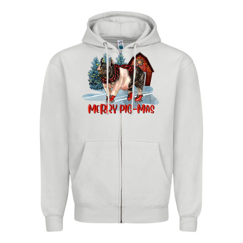 Merry Pigmas Zipper Hoodie by LillyAllenDesigns | Teevron